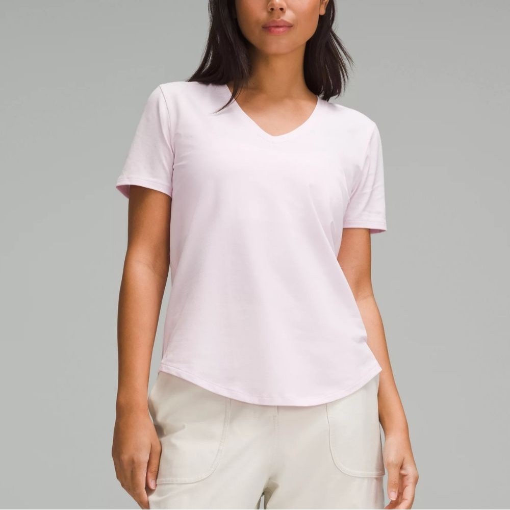 lululemon athletica Light Pink Short Sleeve Tee